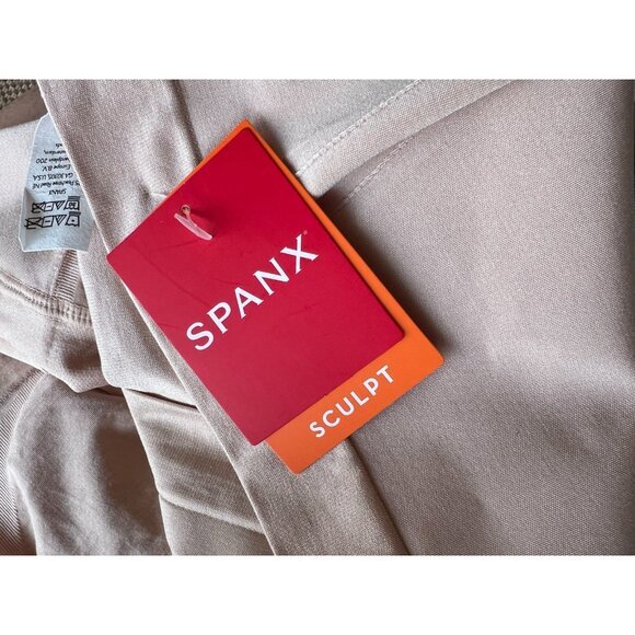 Spanx Sculpt On Core High-Waisted Mid-Thigh Short Shaper Nude Size  M, $78 - Picture 4 of 6